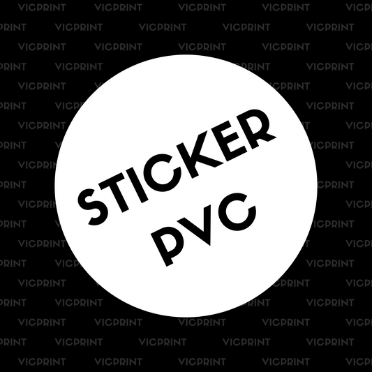 Sticker vinilo pvc blanco