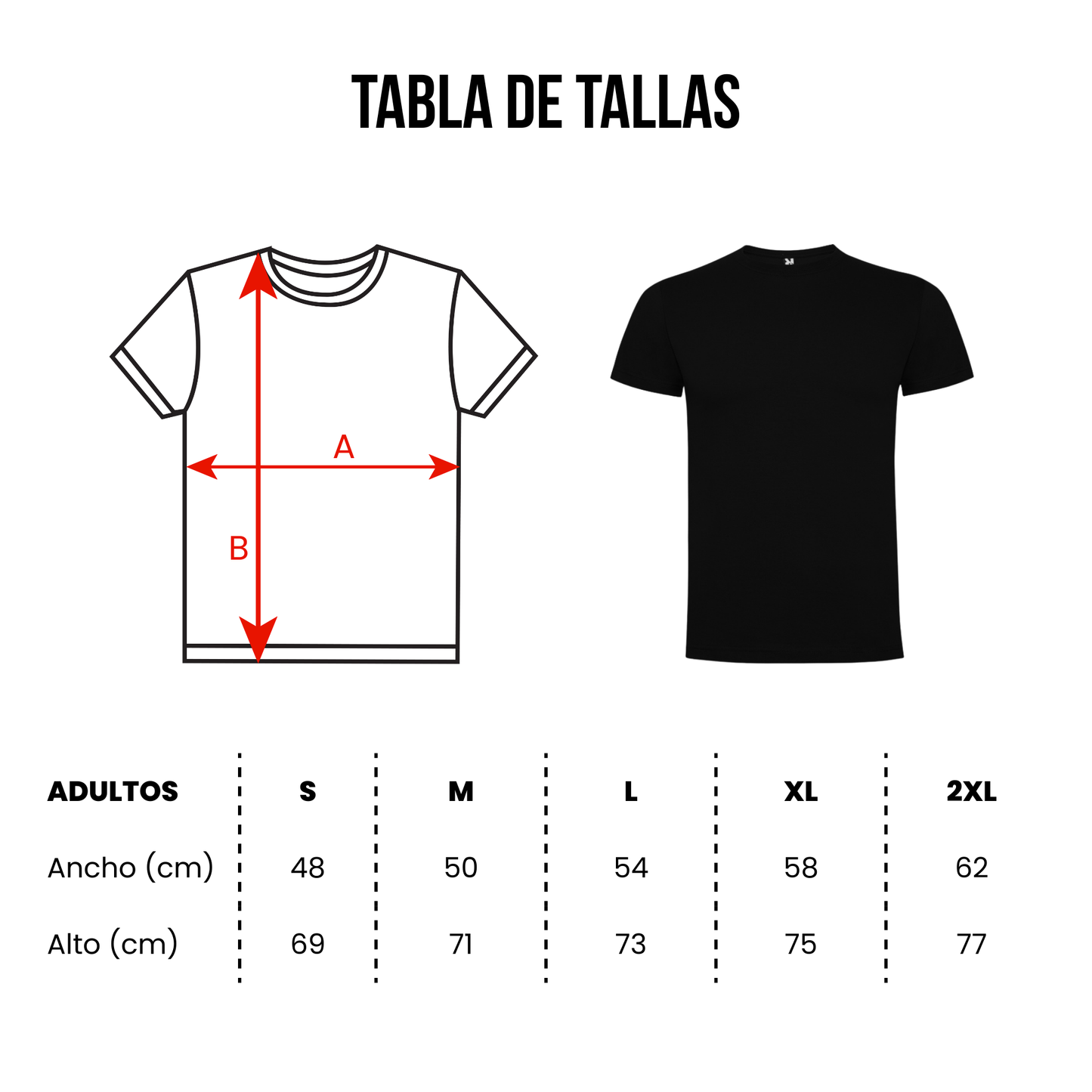 Polera Personalizada Adulto Opción 1